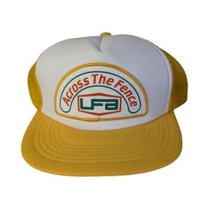 Vintage 80s/90s Foam Front Mesh Back Trucker Hat, Across The Fence LFA
